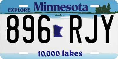 MN license plate 896RJY