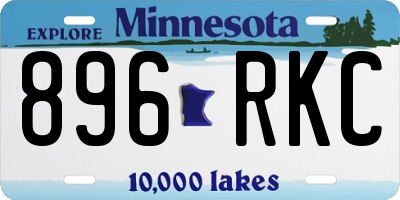 MN license plate 896RKC