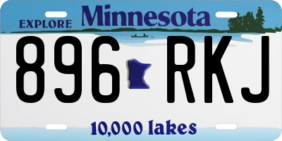 MN license plate 896RKJ