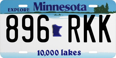 MN license plate 896RKK