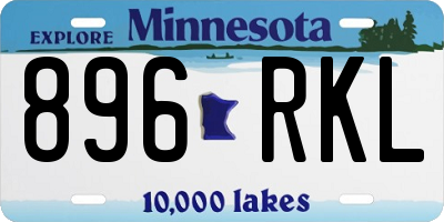 MN license plate 896RKL