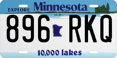 MN license plate 896RKQ