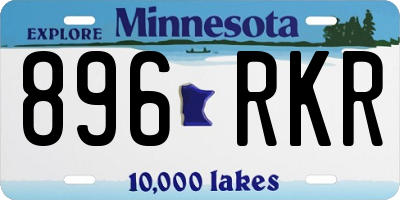 MN license plate 896RKR