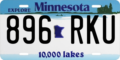 MN license plate 896RKU