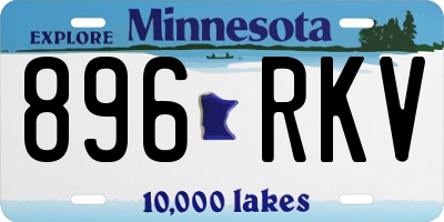 MN license plate 896RKV