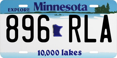 MN license plate 896RLA
