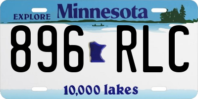 MN license plate 896RLC