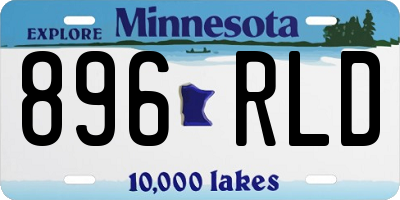 MN license plate 896RLD