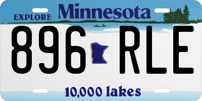 MN license plate 896RLE