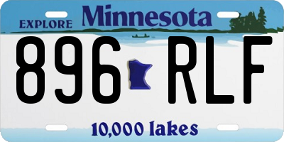 MN license plate 896RLF