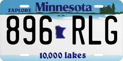 MN license plate 896RLG