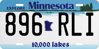 MN license plate 896RLI
