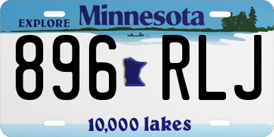 MN license plate 896RLJ