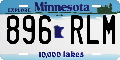 MN license plate 896RLM