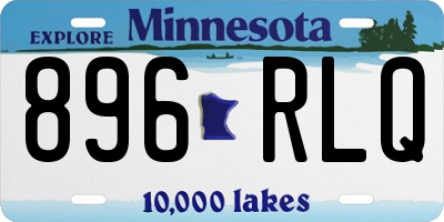 MN license plate 896RLQ