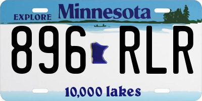 MN license plate 896RLR