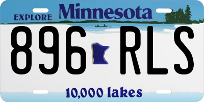 MN license plate 896RLS