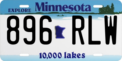 MN license plate 896RLW