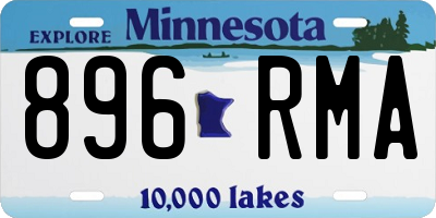 MN license plate 896RMA