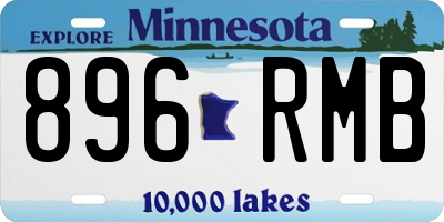MN license plate 896RMB