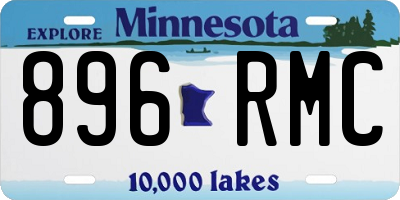 MN license plate 896RMC