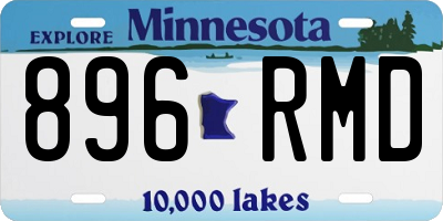 MN license plate 896RMD