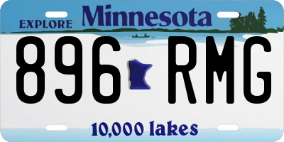MN license plate 896RMG