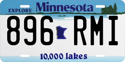 MN license plate 896RMI