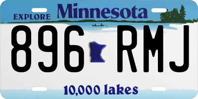 MN license plate 896RMJ