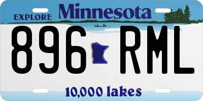 MN license plate 896RML