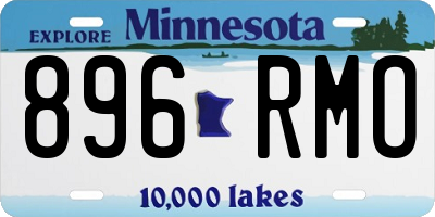 MN license plate 896RMO