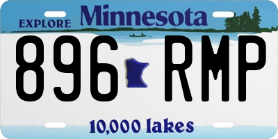 MN license plate 896RMP