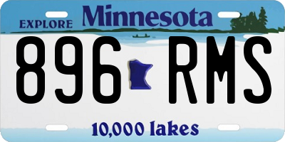 MN license plate 896RMS