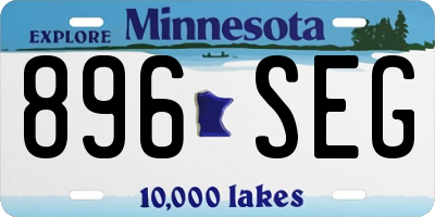 MN license plate 896SEG