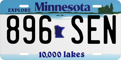 MN license plate 896SEN