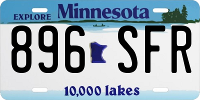 MN license plate 896SFR