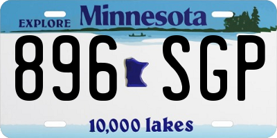 MN license plate 896SGP