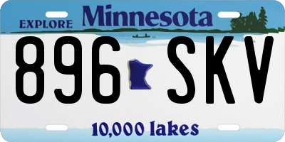 MN license plate 896SKV