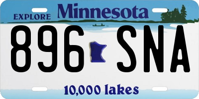 MN license plate 896SNA