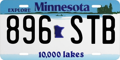 MN license plate 896STB