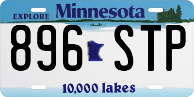 MN license plate 896STP