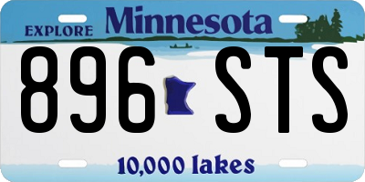 MN license plate 896STS