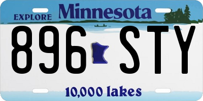 MN license plate 896STY