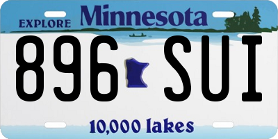 MN license plate 896SUI