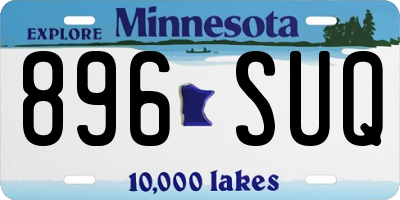MN license plate 896SUQ