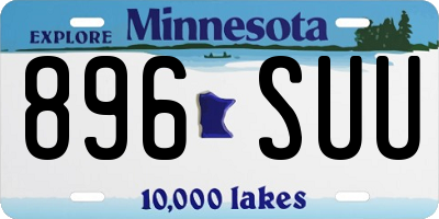 MN license plate 896SUU