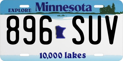 MN license plate 896SUV