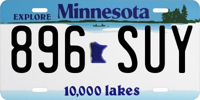MN license plate 896SUY