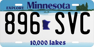 MN license plate 896SVC