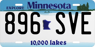 MN license plate 896SVE